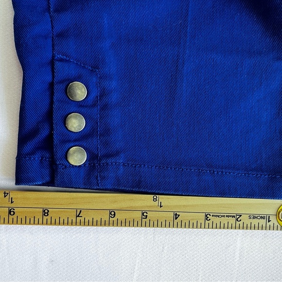 Christopher & Banks Petite Signature SlimCrop Capri Pants Cobalt Blue - 8 Petite - Picture 5 of 9